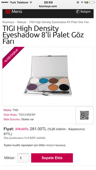 diğer Beden çeşitli Renk 8'li far Tigi Bed Head
