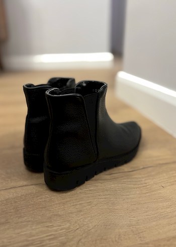 Siyah Kadın deri bot - Görsel 4