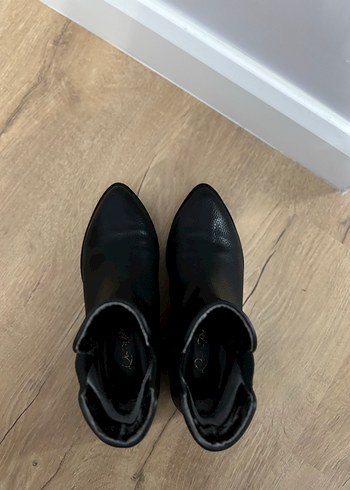 Siyah Kadın deri bot - Görsel 3