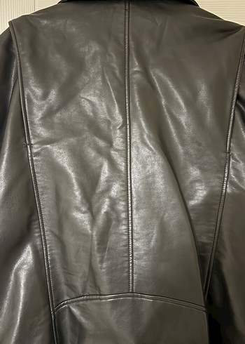 Zara Siyah Deri Biker Ceket - Görsel 5