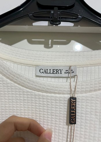 Gallery Beyaz Pamuklu Salaş Kadın Sweatshirt - Görsel 5