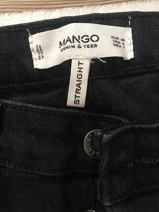 Mango Mango siyah kot pantolon
