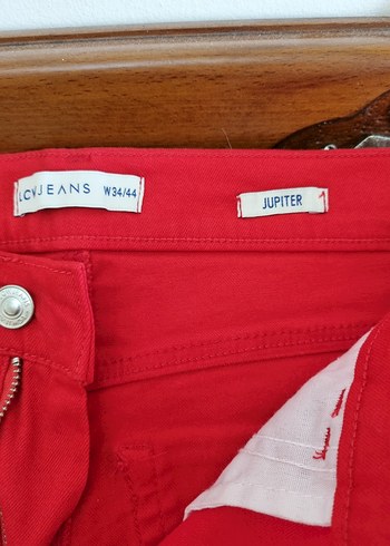 44 Beden kırmızı Renk LCWaikiki Kırmızı Kadın Kot Pantolon..44
