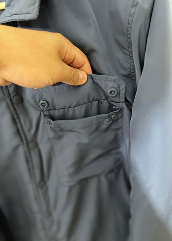 Düğmeli Mavi Erkek Ceket - Görsel 6