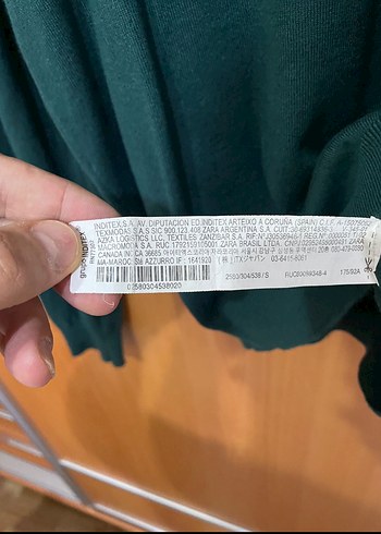 Zara yeşil basic kazam - Görsel 3