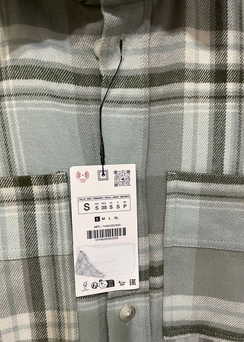 Erkek Zara flanel gömlek ceket - Görsel 5