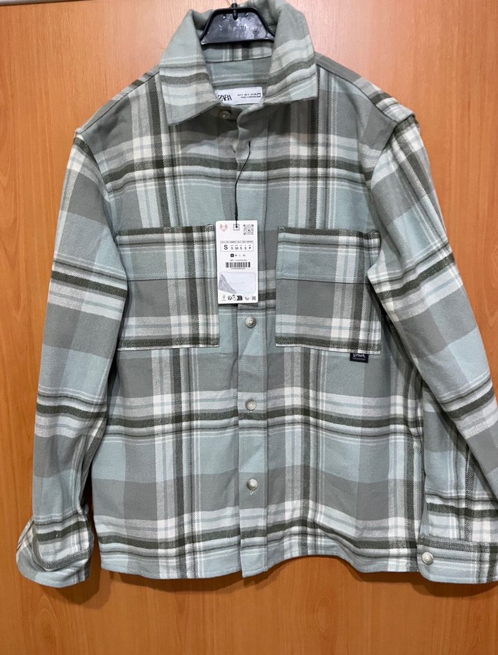 Erkek Zara flanel gömlek ceket - Görsel 2