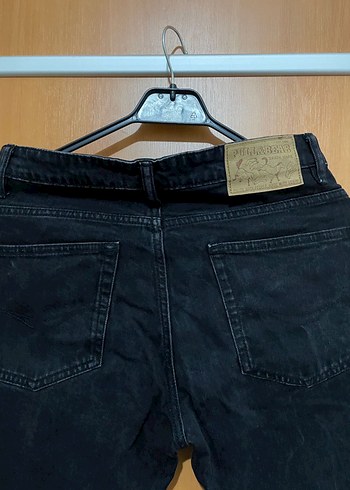 PULL&BEAR Erkek Siyah Regular pantolon - Görsel 3