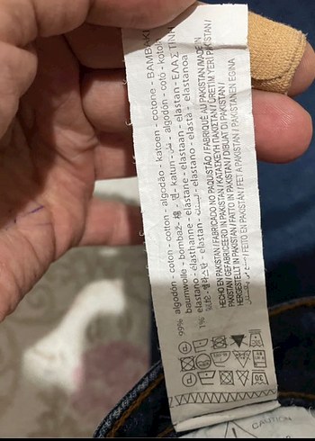 PULL&BEAR Erkek Lacivert jean - Görsel 6