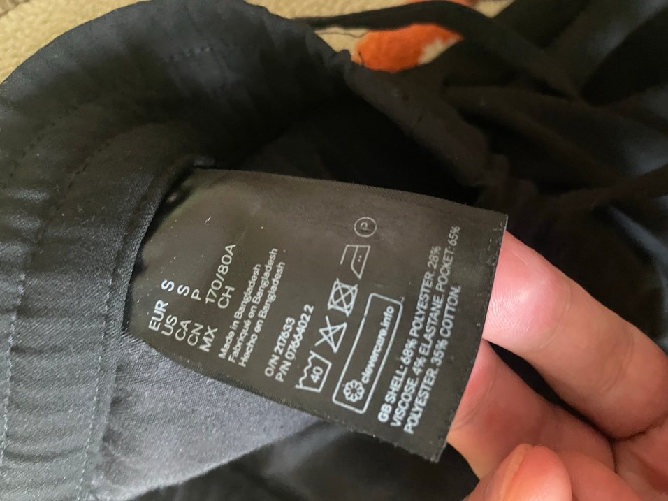 H&M Siyah Pantolon erkek - Görsel 4