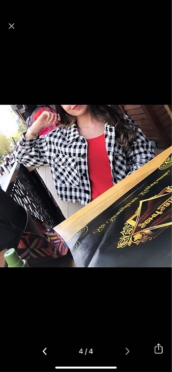Crop ceket