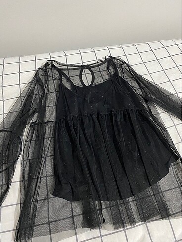 Tül bluz - Görsel 2