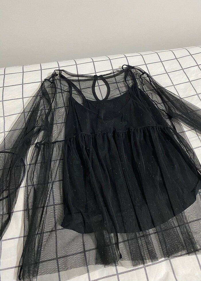 Tül bluz - Görsel 2