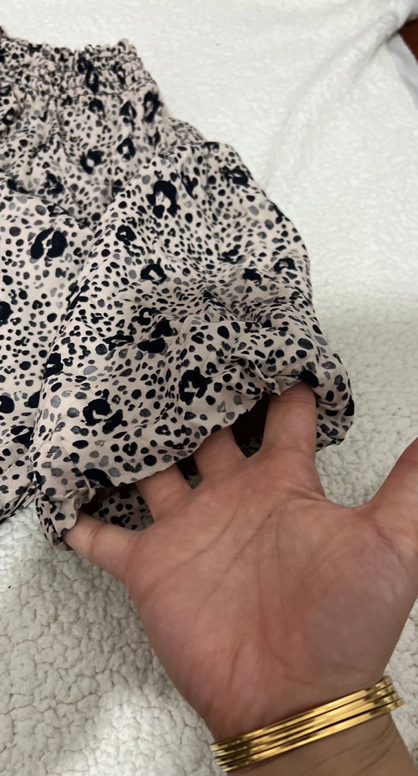 Gri Leopar Desenli elbise - Görsel 3