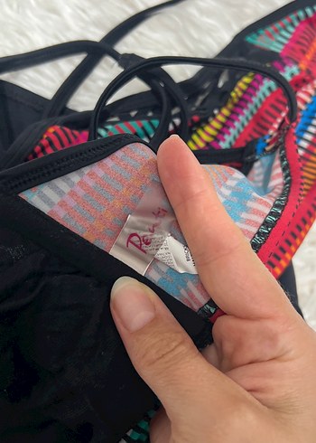 Bohem Çok Renkli Strappy Bikini Takımı - Görsel 6