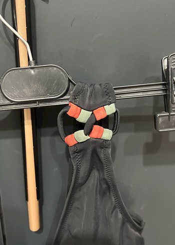 Tokalı Siyah Spor Kadın Mayo - Görsel 2