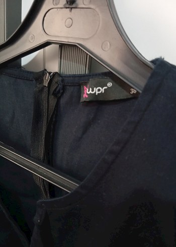 Wpr Siyah Midi V Yakalı Kolsuz Elbise - Görsel 3