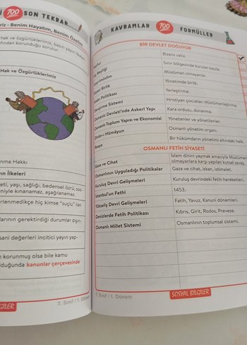 Tonguç 7. Sınıf 1. Dönem Yazılı Notları Tüm Dersler - Görsel 4