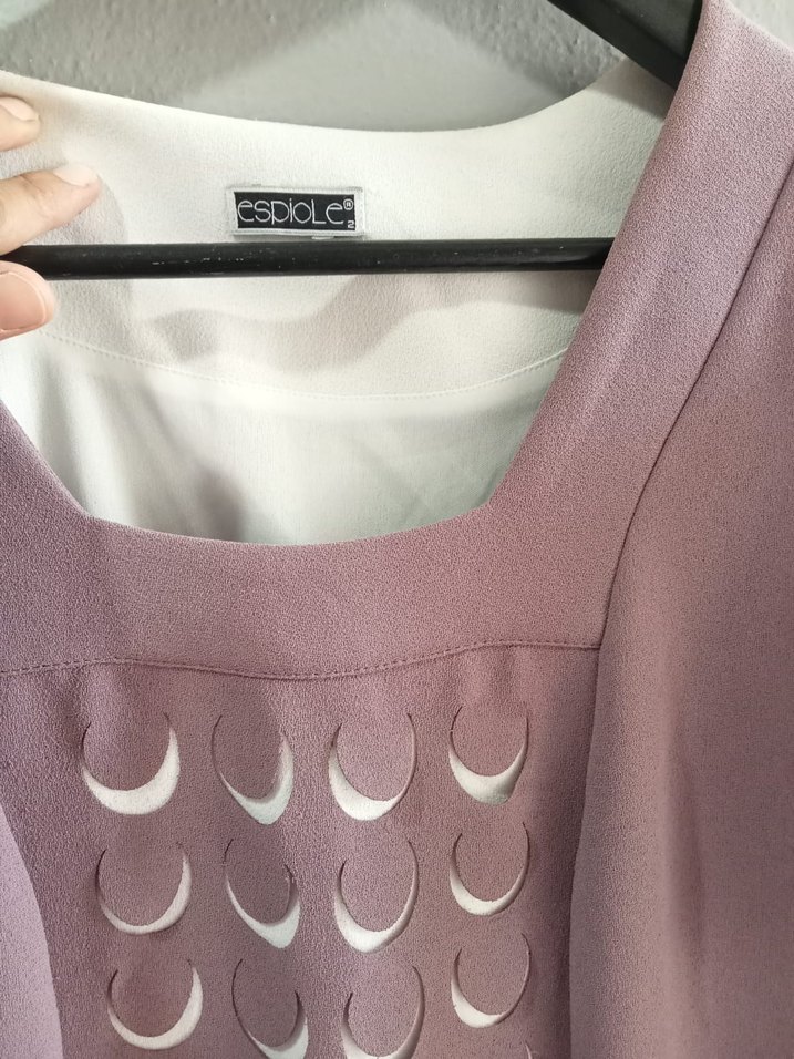 Gül kurusu  kadın abiye Elbise - Görsel 2