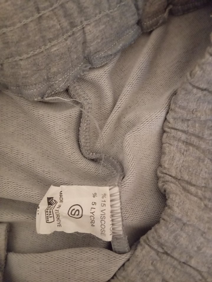 Gri Kadın Rahat Kesim Eşofman Altı - Görsel 5