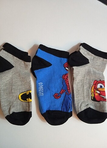 Marvel karışık erkek çocuk çoraplar yeni - Görsel 5