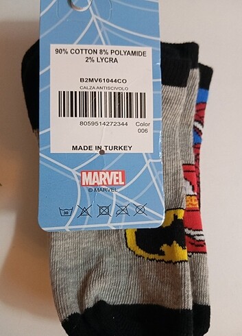 Marvel karışık erkek çocuk çoraplar yeni - Görsel 7