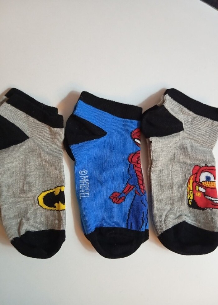 Marvel karışık erkek çocuk çoraplar yeni - Görsel 5