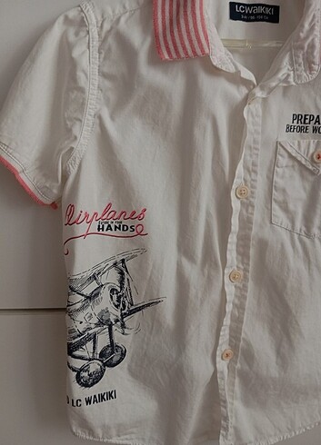 LC Waikiki Lcwaikiki erkek çocuk uçaklı gömlek