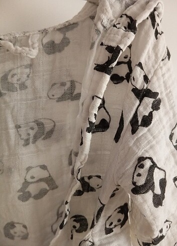 Little dreams müslin bebek bornozu - Görsel 3