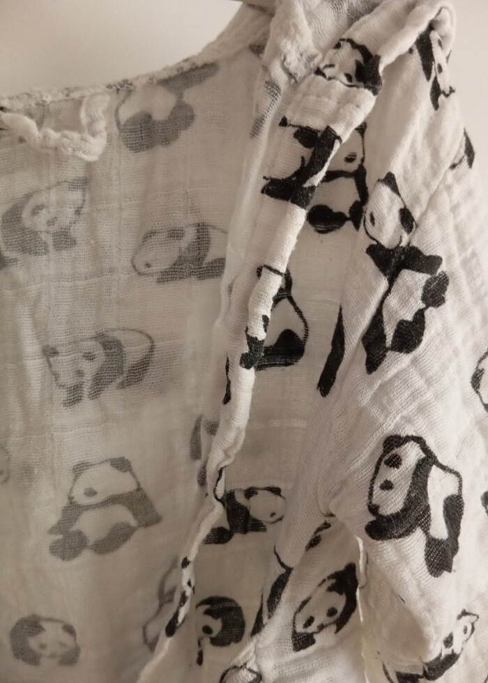 Little dreams müslin bebek bornozu - Görsel 3