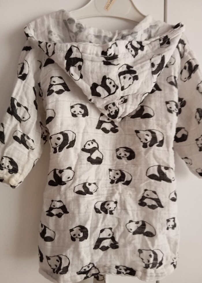 Little dreams müslin bebek bornozu - Görsel 2