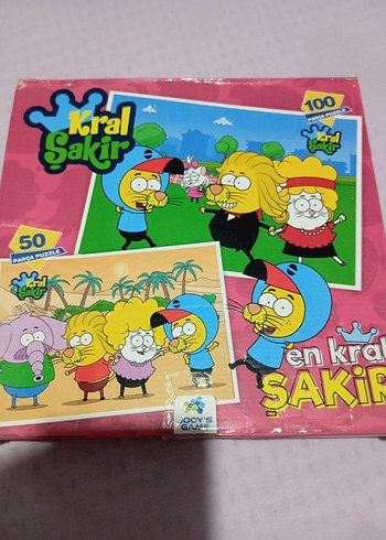 Kral Şakir 50 ve 100 Parça Pastel Renkli Puzzle