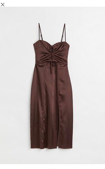 H&M Saten Elbise