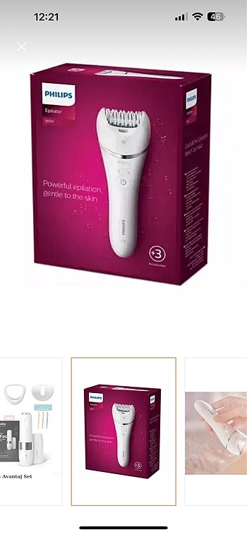 Braun philips braun tüy alma makinesi