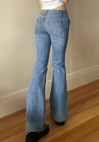 American Vintage gri ispanyol paça jean