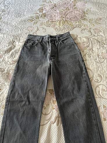 xs Beden gri kot pantolon