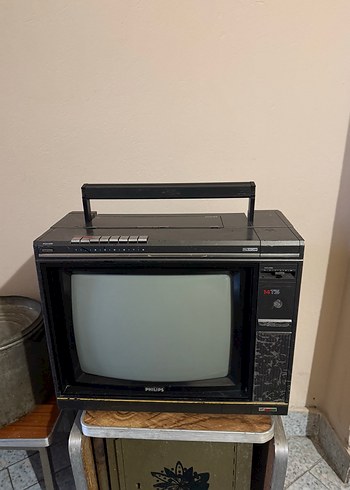 Philips Retro Vintage Antika Tv - Görsel 2