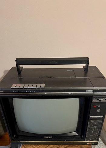 Philips Retro Vintage Antika Tv - Görsel 3