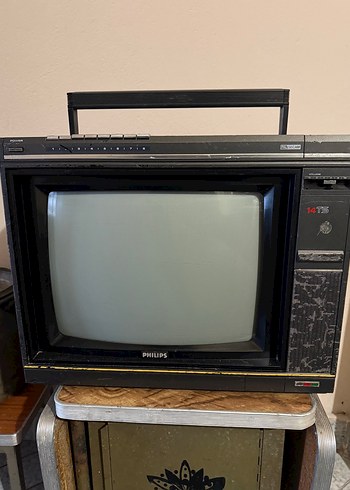 Philips Retro Vintage Antika Tv - Görsel 7