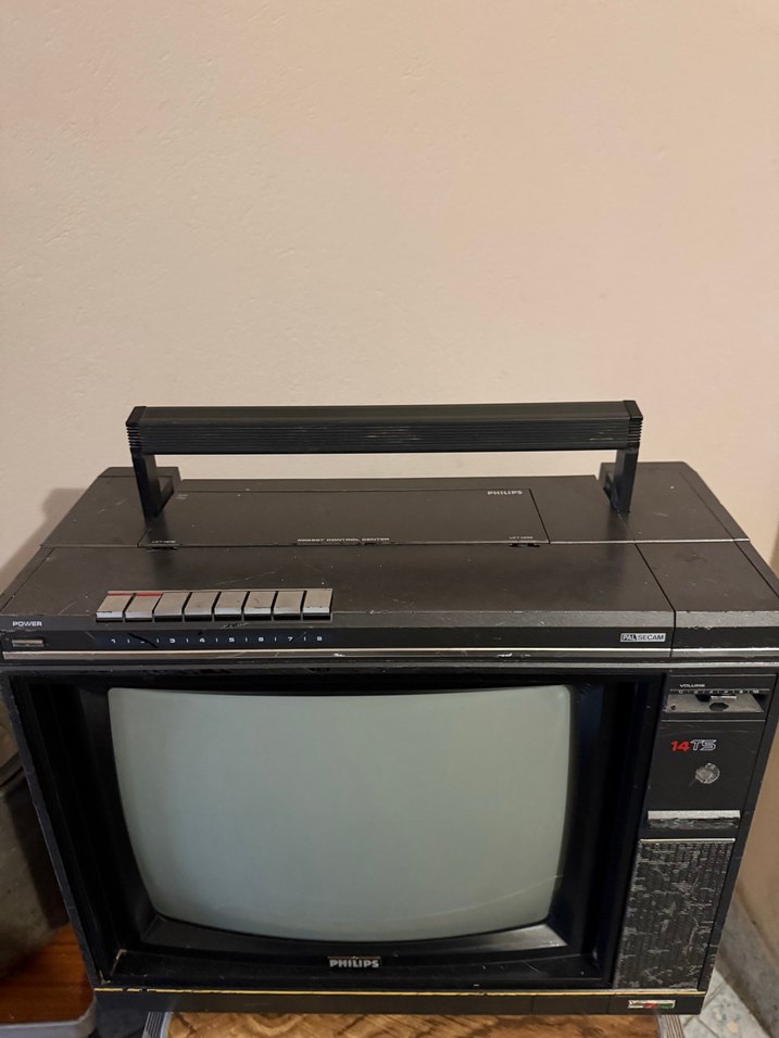 Philips Retro Vintage Antika Tv - Görsel 3