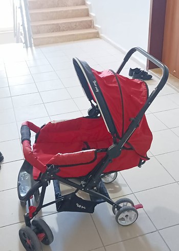 Kırmızı Bebek Arabası - Görsel 5
