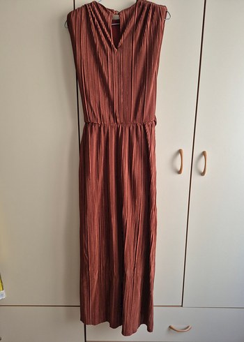 m Beden bordo Renk taba renkli pireli model elbise