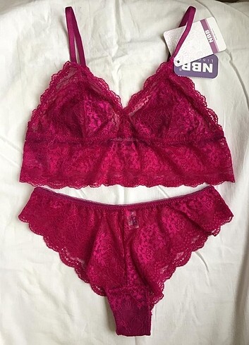 Pembe Bralet Takım 