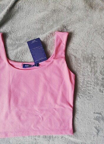 m Beden Toz pembe Crop 