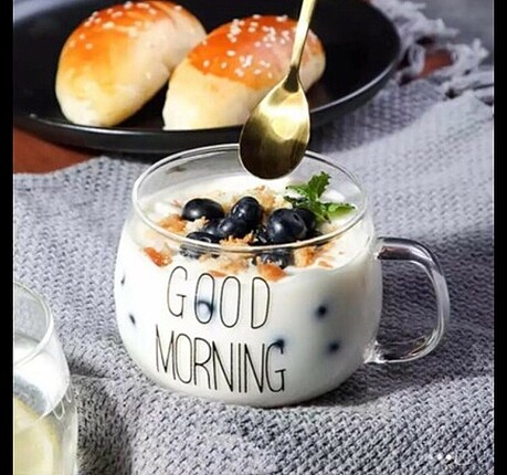 Perotti borokallisat good mornıng yazılı cam ısıya dayanıklı bar