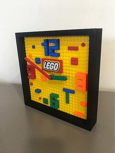 Beden Lego görünümlü duvar saati