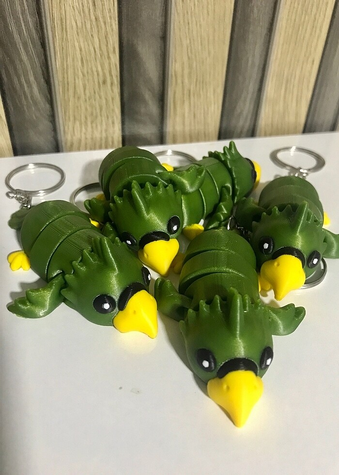 Papağan anahtarlık - Görsel 2