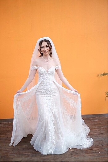 Dantelli tasarım gelinliğim - Görsel 4