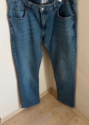 Kadın Mavi Denim Regular Fit Midi Jean