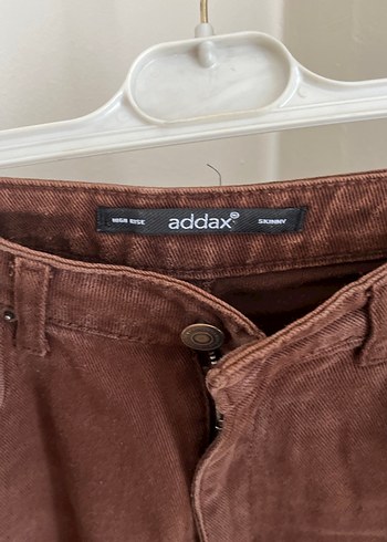 Addax Kahverengi Süet Midi Kot Pantolon